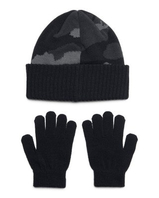 Boys' UA Beanie/Glove Combo 