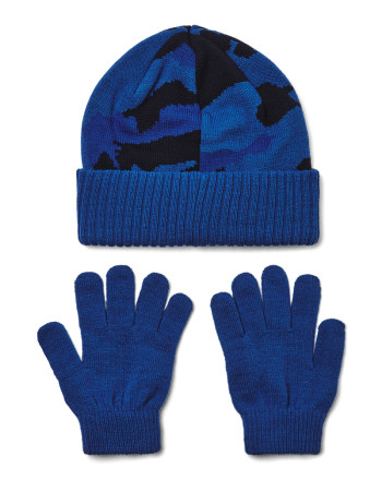 Boys' UA Beanie/Glove Combo 