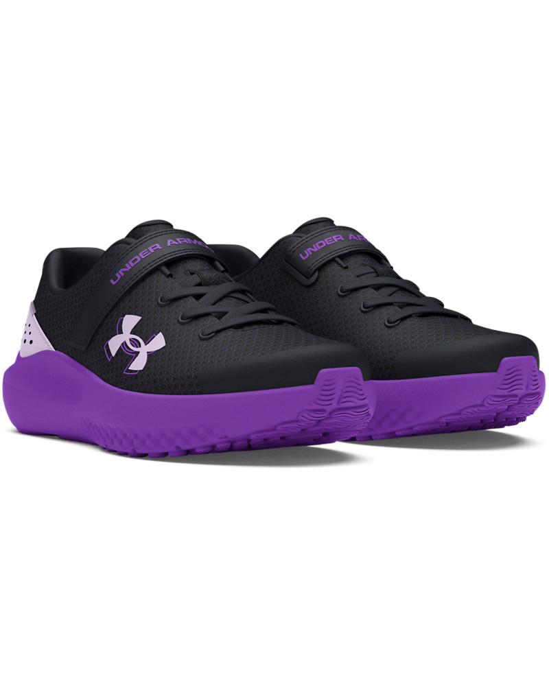 Girls' Pre-School UA Surge 4 AC Running Shoes 